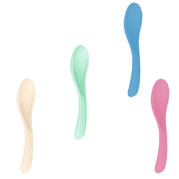 Cross-border Nordic wheat straw spoon, wheat straw spoon, Amazon plastic small spoon manufacturer wholesale Item Picture