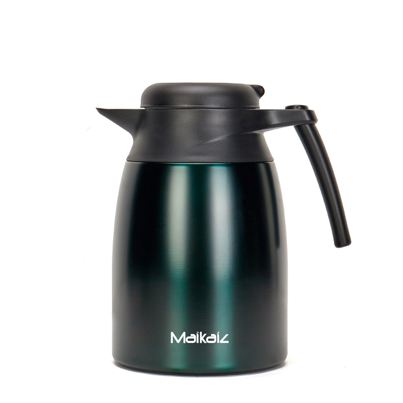 Wholesale 304 stainless steel household large-capacity insulated kettle, smart temperature-showing hot water kettle, European-style coffee kettle with logo printing Item Picture