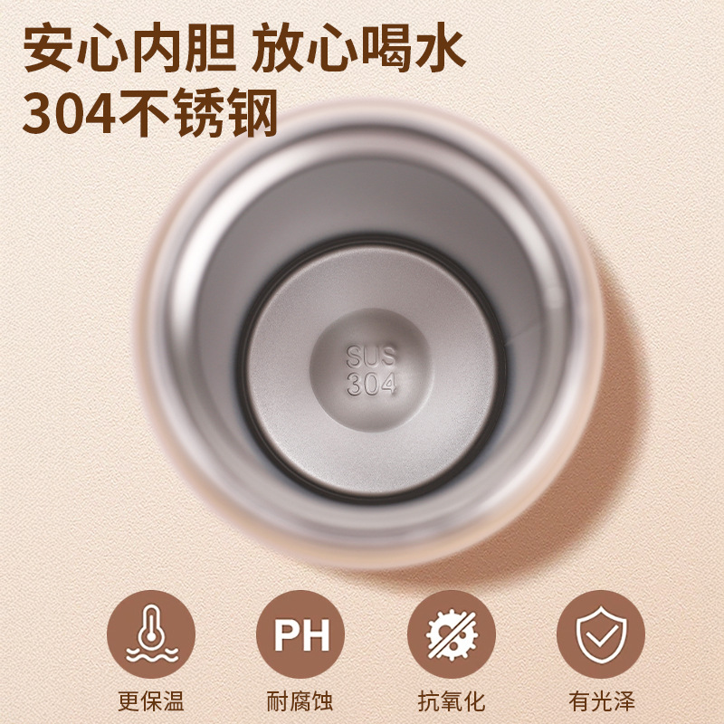 Insulated cups, straw cups, high appearance level water cups, 304 Japanese element cups, portable water cups for outdoor travel, source wholesale Specification drawing