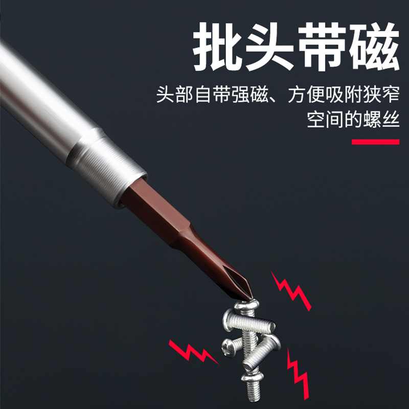 19-in-one ratchet screwdriver, Cross-head screwdriver, household multi-functional maintenance hardware tool portable set Specification drawing