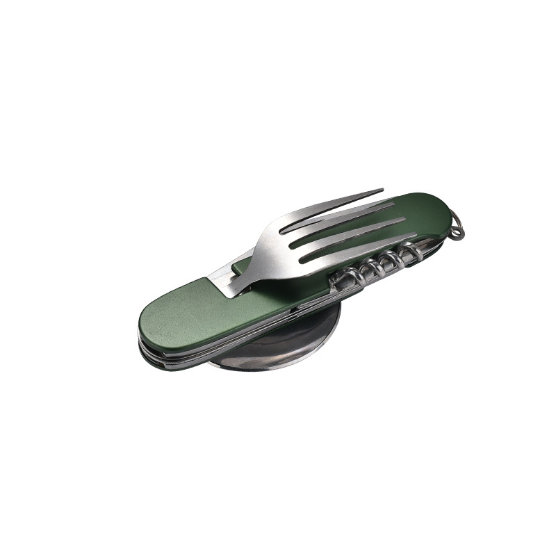 Factory direct sales of multi-functional foldable and detachable combination outdoor travel tableware, knives, gift knives and fruit knives undefined
