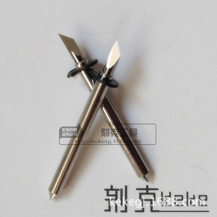 Manufacturer's black card shoe pattern knife, clothing plotter blade, Jingwei Aoke flat cutting machine blade, shoe pattern engraving knife Specification drawing