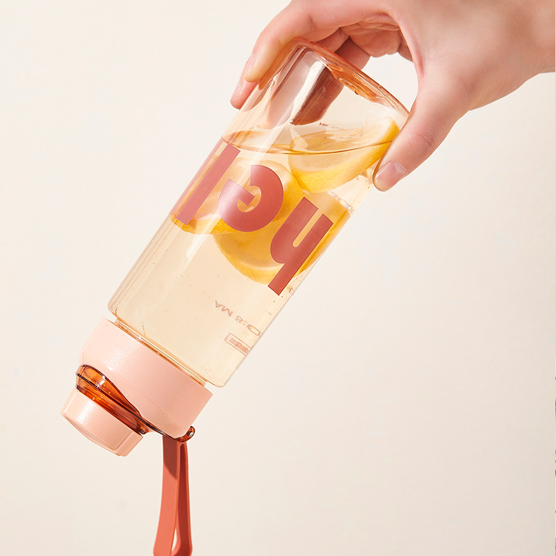 Simple summer water cup, ins space cup, anti-drop sports travel cup, simple waterbottle, portable cup Specification drawing