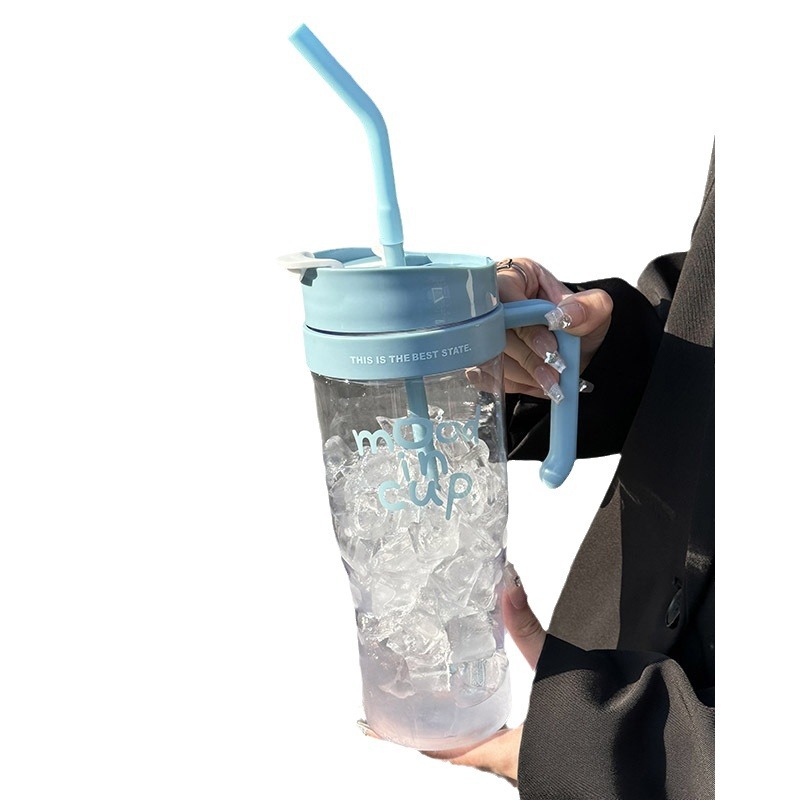 New large-capacity, giant straw cup, super large, new, simple 2024, high appearance level water cup for travel and outings Item Picture