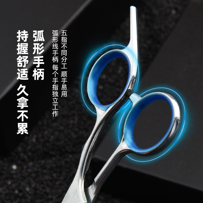 Pet scissors, grooming tool set, professional hair trimming scissors, dog hair bending scissors, dog teddy hair trimming scissors Application Scenario