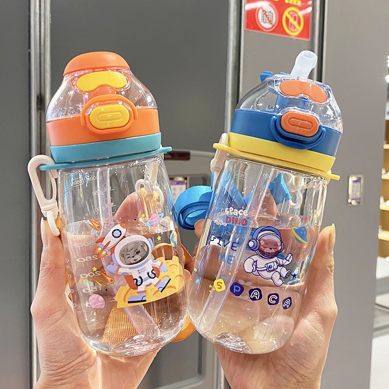 The new super cute and adorable straw cup for summer, with a high level of appearance, is a portable outdoor sports and heat-resistant cup for both boys and girls details Picture