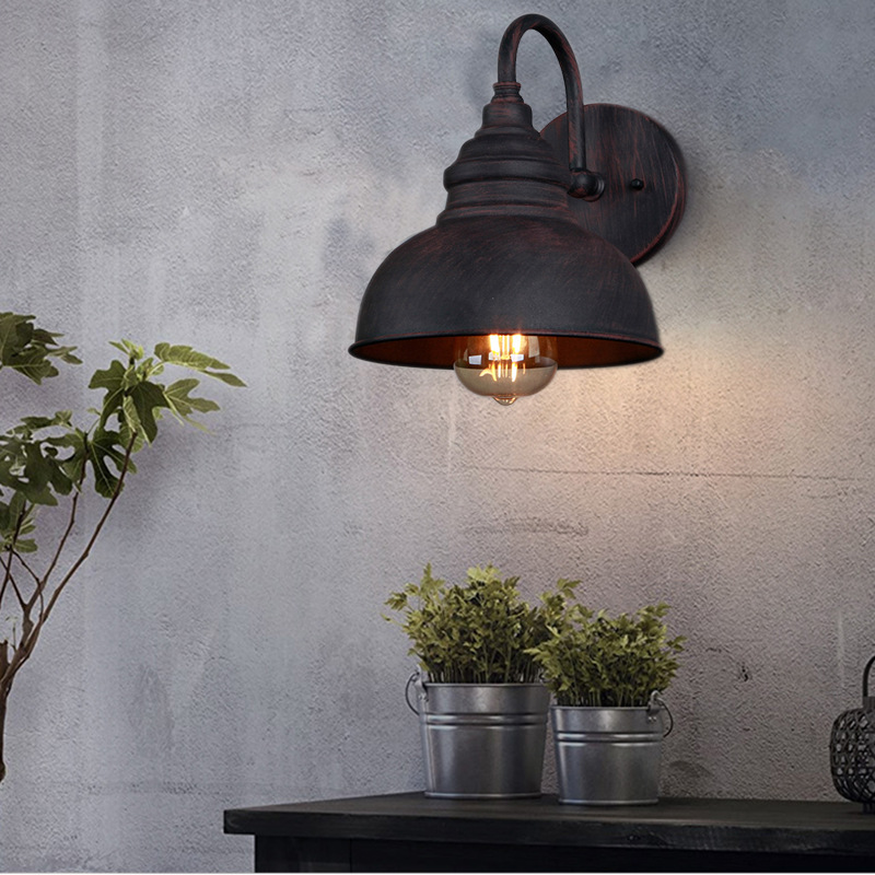 Factory direct sales of American-style simple outdoor wall lamps, waterproof wall lamps for outdoor balconies and doorways. One piece in stock, consignment with free shipping details Picture