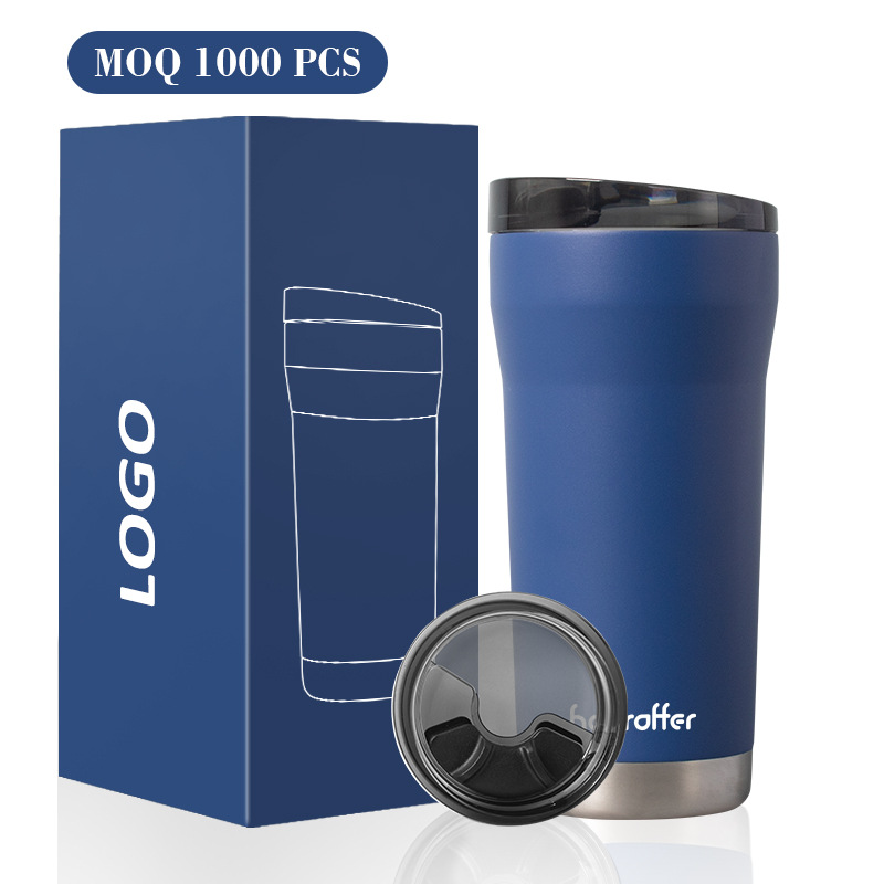 Cross-border best-selling 20oz car cup, stainless steel ice cube cup, side sliding lid, magnetic lid, 20 car cup full figure