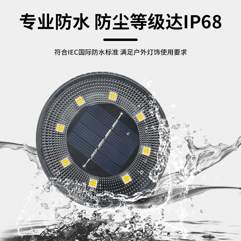Solar lamps, lawn lamps, outdoor garden lamps, sensor-activated tree hanging ground plug-in lamps, intelligent light-controlled solar ground buried lamps details Picture