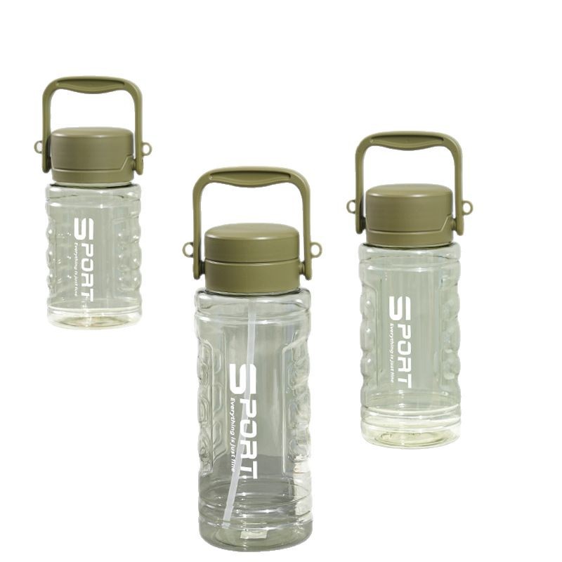 Large-capacity plastic water cups, convenient for summer, heat-resistant plastic cups, anti-drop sports water bottles, student portable water cups Item Picture