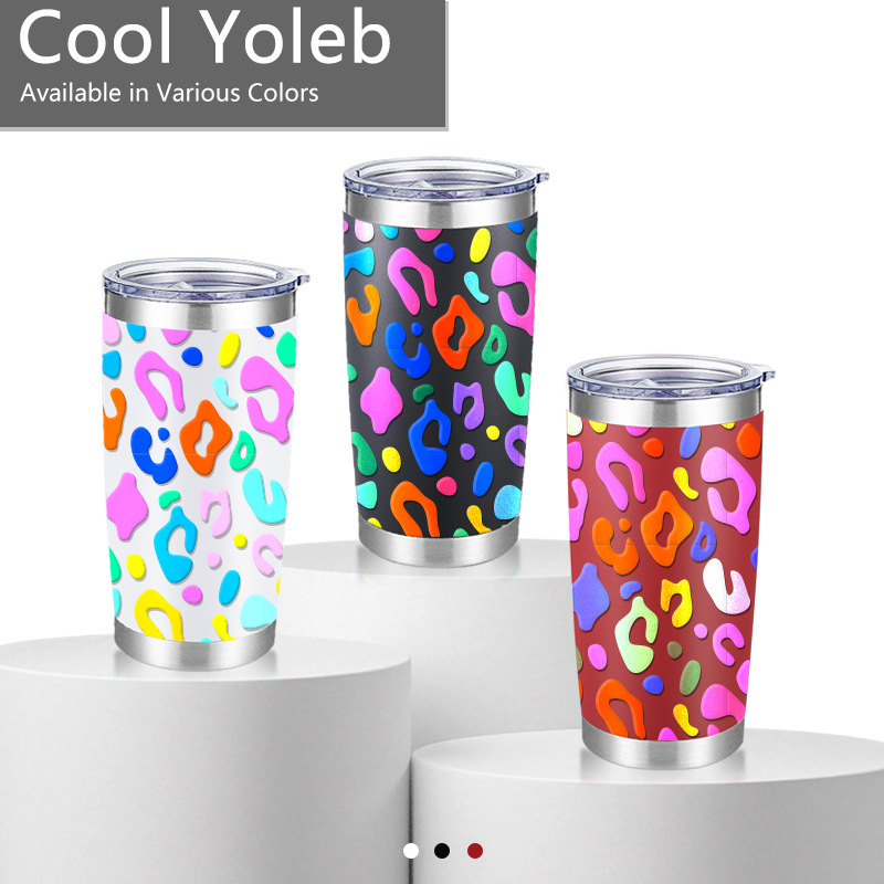 Amazon in-stock car cups, European and American dual-drink coffee cups, high appearance level straw cups, stainless steel insulated and chilled cups Specification drawing