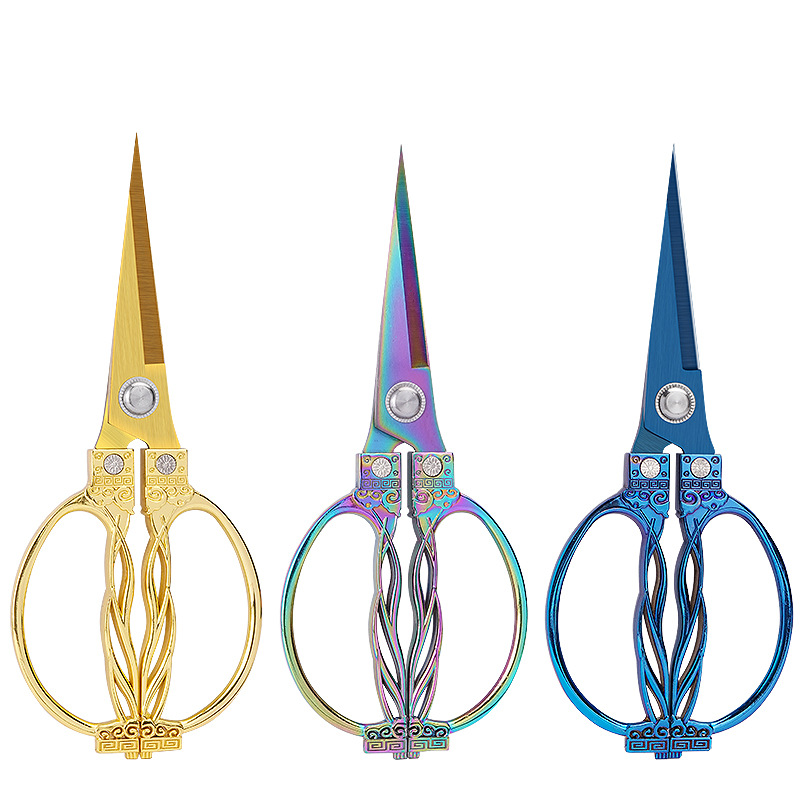 Lin Tai's lantern scissors, kitchen household large scissors sk5, bone cutters, cloth cutters, fish cutters, pointed multi-functional scissors Item Picture