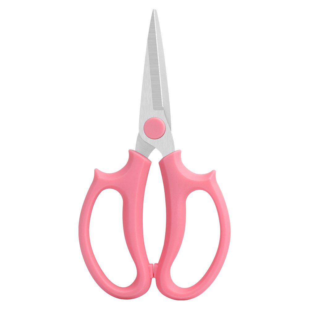 Lin Taizuo Flower art scissors, stainless steel fresh flower scissors, garden flower branch scissors, straight head long blade DIY flower arrangement tools scissors Item Picture
