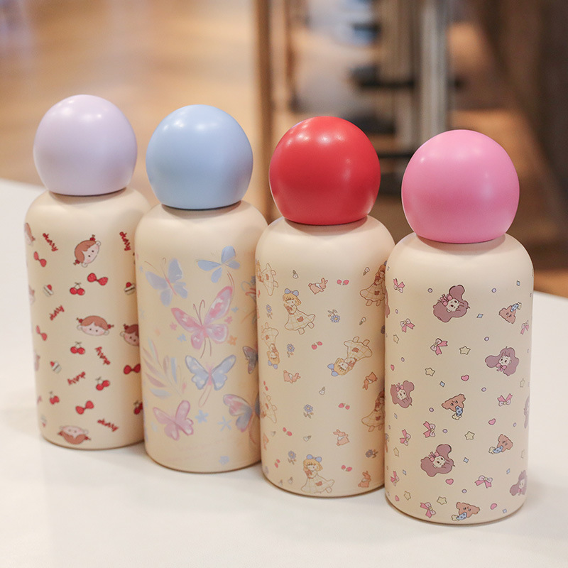Cross-border creative children's insulated cups, sports water cups, light luxury and high-end daily necessities, outdoor student mini cups details Picture