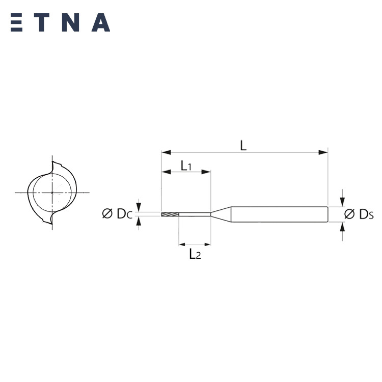 Small diameter 2-edge deep groove milling cutter, German tungsten steel CNC tool engraving machine, high-precision and smooth, direct supply from the manufacturer Application Scenario