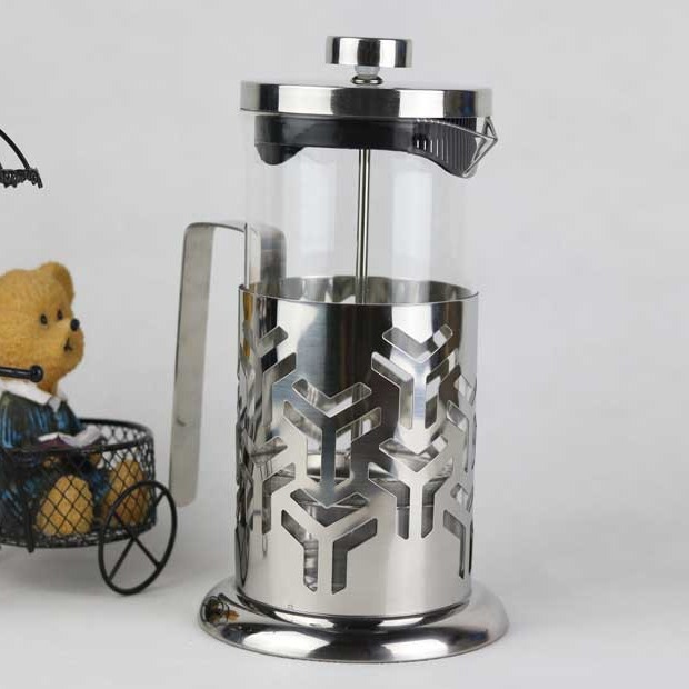 Stainless steel external drag French filter press, French press press, tea infuser, tea brewer, coffee filter, milk foam, high borosilicate Application Scenario