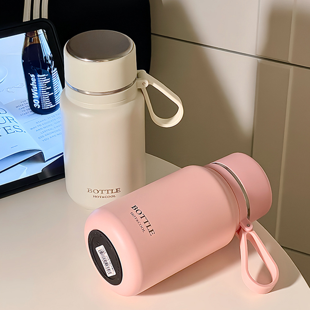 High-appearation-level household outdoor fashionable water cups, portable stainless steel insulated cups, wholesale cups with tea separators for couples to make tea Specification drawing