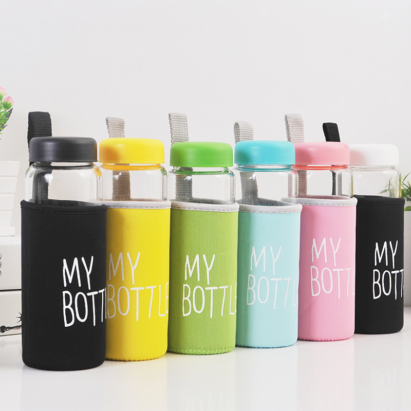 Cross-border sports my bottle water cup, creative milk tea beverage, plastic cup, women's gift cup logo customization details Picture
