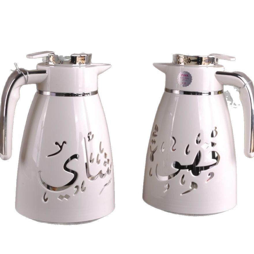 Cross-border best-selling high-appearation-level insulated pot, light luxury Middle Eastern style 1.0L large-capacity office and household glass coffee pot Item Picture
