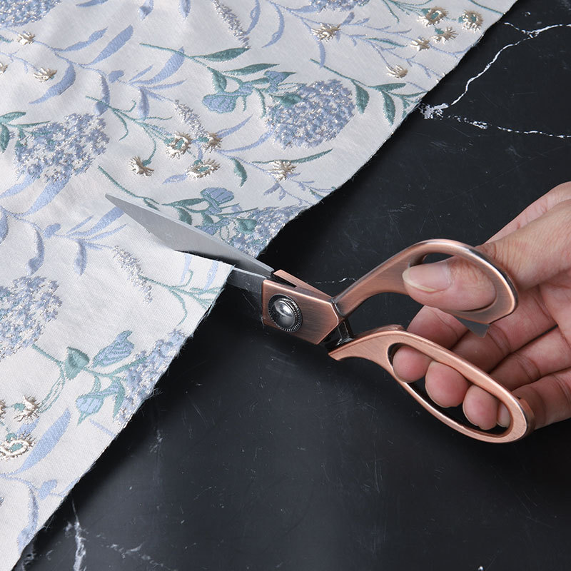 Stainless steel DIY handmade ribbon scissors, multi-purpose flower shop floral art paper-cutting knives, art scissors, tailor scissors Specification drawing