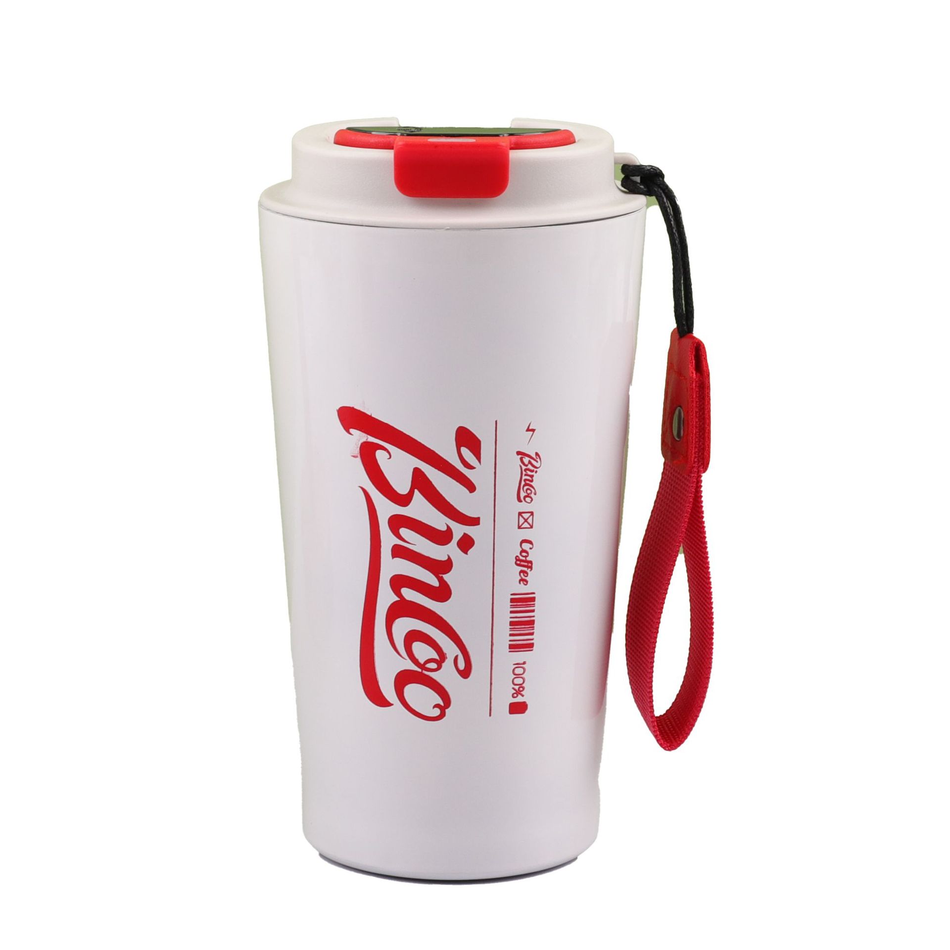 Creative new 304 stainless steel heat and cold preservation coffee cup with portable handle, outdoor office coffee water cup for easy use Item Picture
