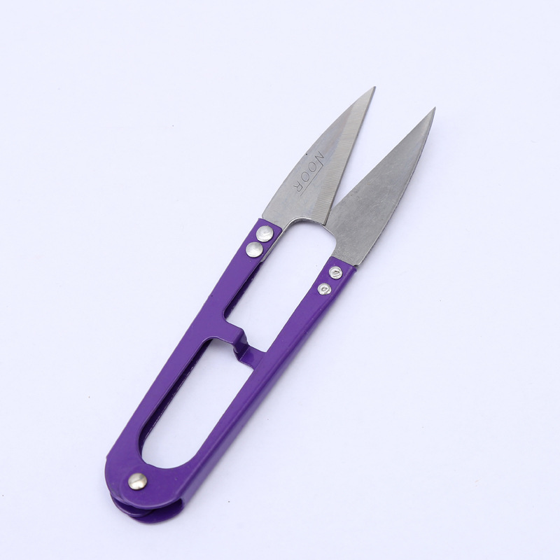 Wholesale of small scissors, U-shaped large spring small yarn scissors, cross-stitch scissors, tailor small scissors, fishing line trimming scissors Item Picture