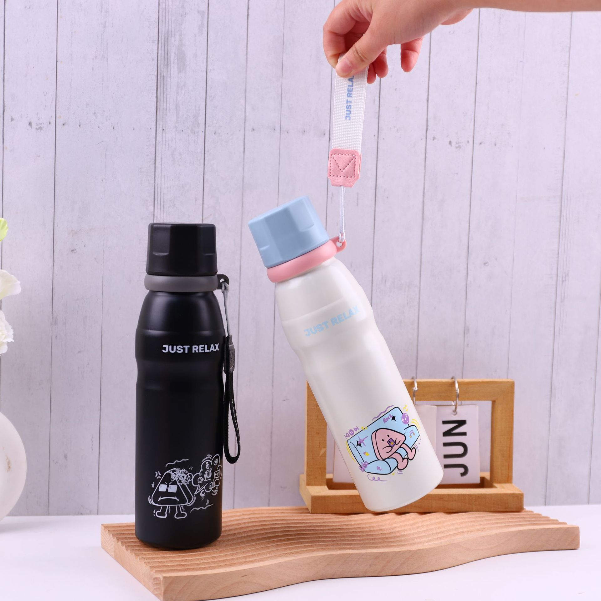 New water cup, insulated cup, high appearance level, sports double-drinking cup, straw cup, Enjoy sports kettle, 316 stainless steel Specification drawing