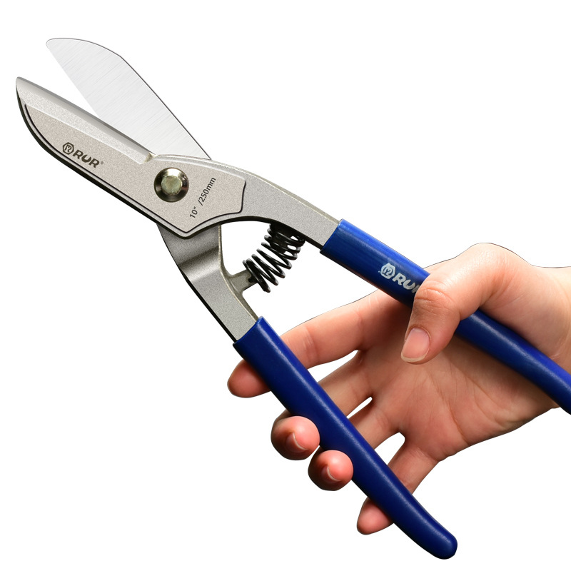 Manufacturer's supply of German-style iron shears, 10-inch stainless steel iron shears, galvanized iron shears, 12-inch multi-functional steel band shears Item Picture