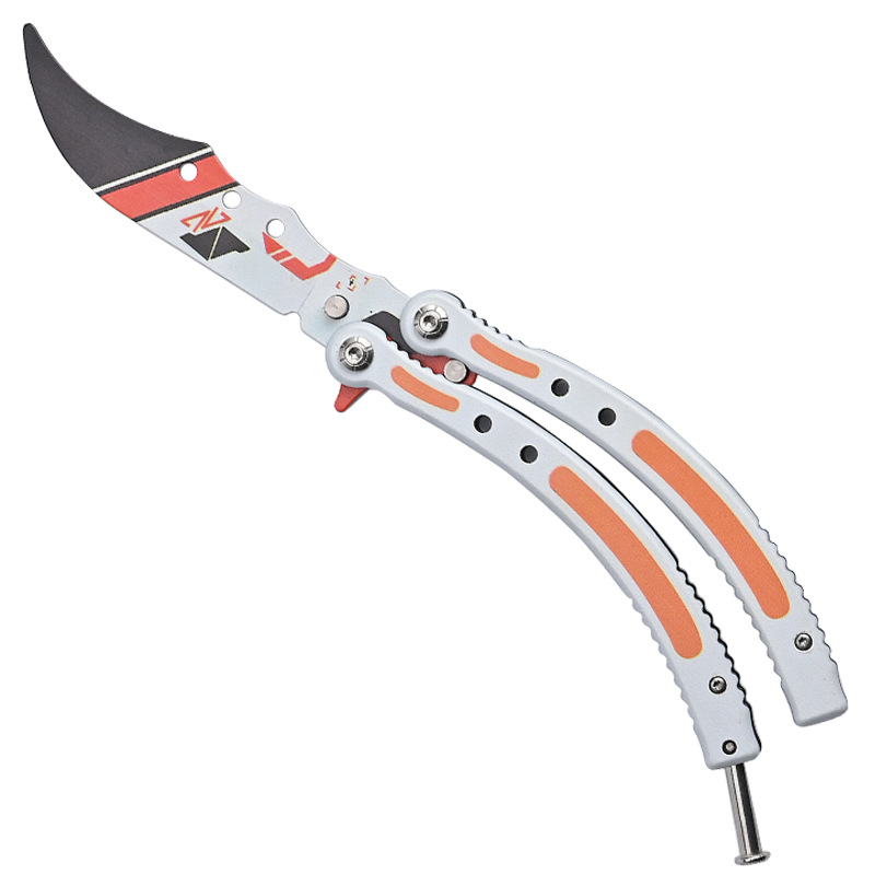 csgo Butterfly Folding Knife Peripheral Butterfly Knife Comb Claw Knife Uncut Hand Knife Butterfly Training Knife toy Item Picture