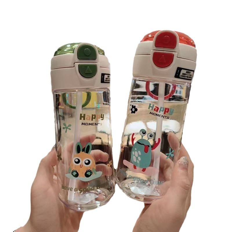 Simple water cup, tea and water dual-purpose water cup, high appearance level, hand-held cup with straw cup, summer portable cup, student gift Item Picture