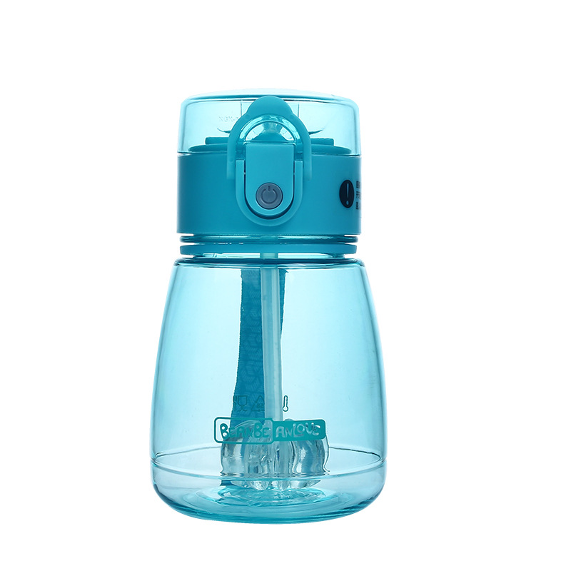 Korean version small, mini and cute children's straw cup, baby plastic cup, portable and carefully selected daily necessities water cup for women Item Picture