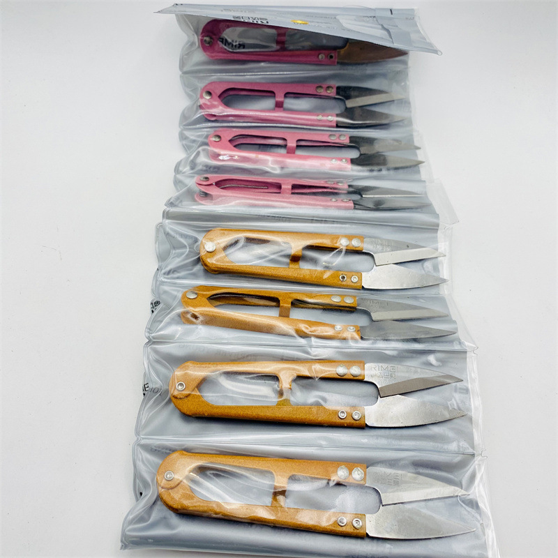 Jinda Rimei high-quality high-carbon pointed-head yarn scissors, cross-stitch tailors, U-shaped sewing, high-quality steel scissors, gauze scissors undefined
