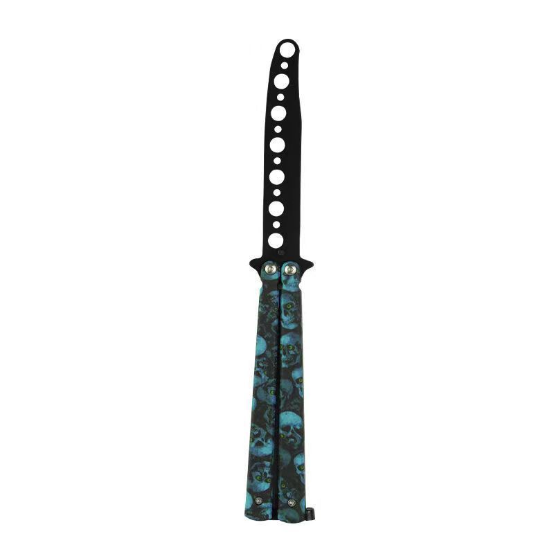 Butterfly comb practice training knife tools, beginner's practice of ghost head comb without blade butterfly portable folding knife undefined