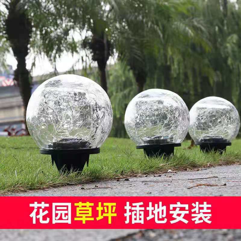 Solar-powered crack lamp outdoor courtyard glass hanging lamp wishing creative decoration Christmas Mason bottle lamp Specification drawing