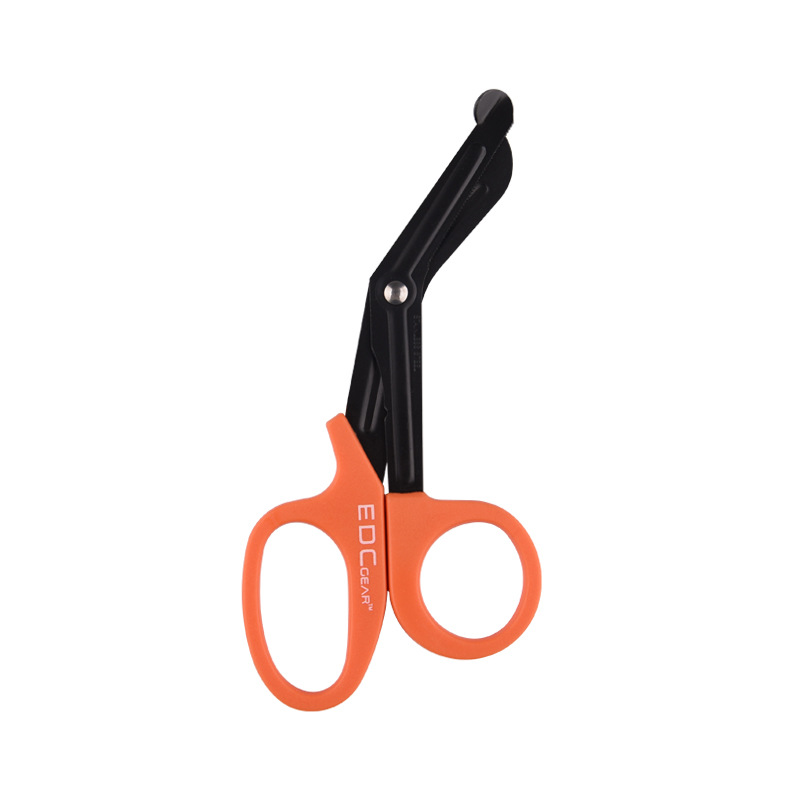 EDC outdoor military-grade scissors, camping bandage scissors, medical scissors, tape cloth scissors, stainless steel elbow gauze scissors Item Picture