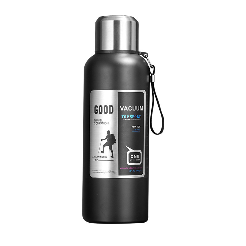 316 stainless steel insulated cup, car men's cup, outdoor large-capacity water cup, portable engraved handle insulated kettle Item Picture