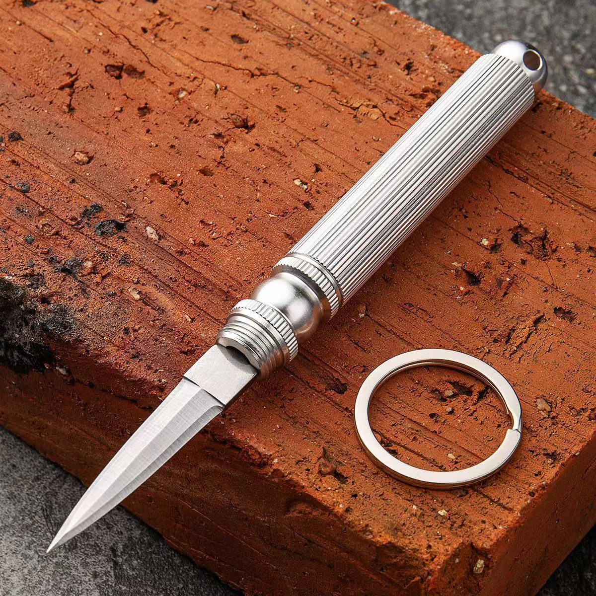 【 Original Manufacturer 】 Outdoor multi-functional knife, keychain, window-breaking hammer, knife set, multi-purpose fruit knife, mini details Picture
