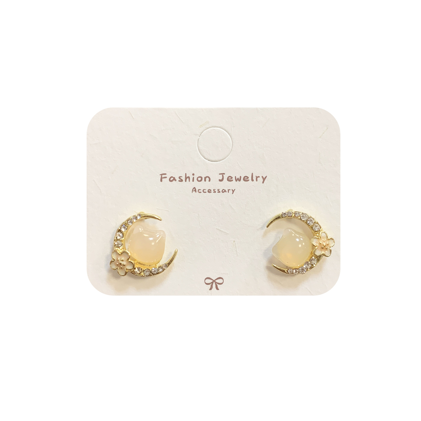 Spring is in full swing. Pink cherry blossom series earrings for women, silver needle, sweet floral charm, niche and high-end style. Wholesale of earrings Item Picture