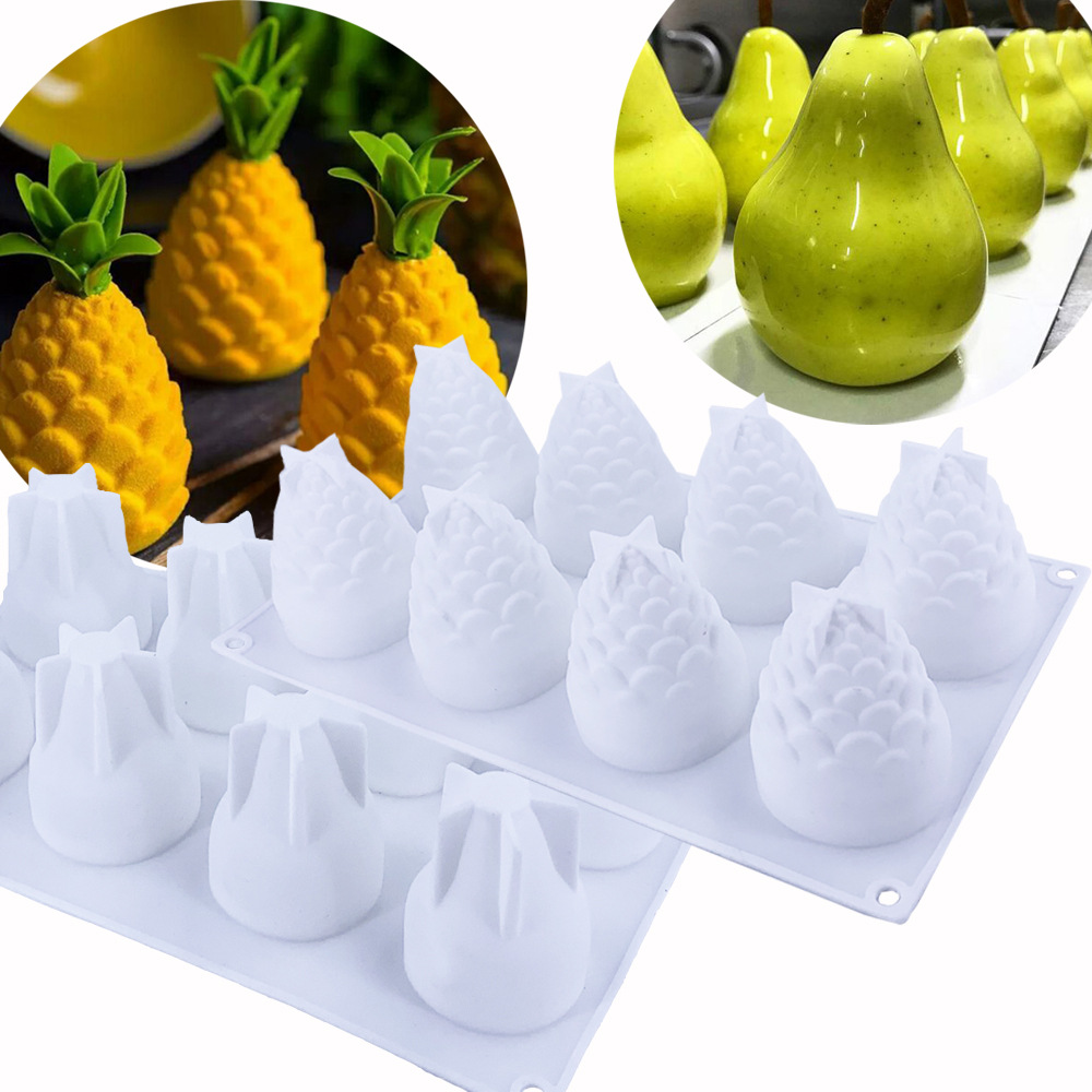 Cross-border exclusive silicone fruit-shaped molds, Halloween pumpkin candle molds, 3D French mousse cake molds Specification drawing