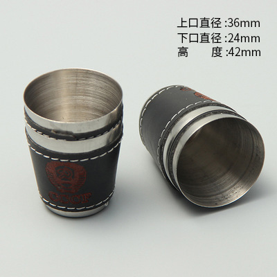 Original manufacturer stainless steel small wine glasses with zippers, mini wine glasses, gift advertisements, beer glasses wholesale Application Scenario