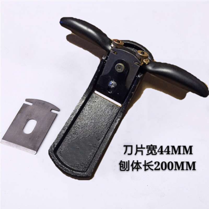 Woodworking planer, iron planer, double-wire trimming adjustable, hand-pushed cast iron woodworking planer, trimming iron handle planer with blade undefined
