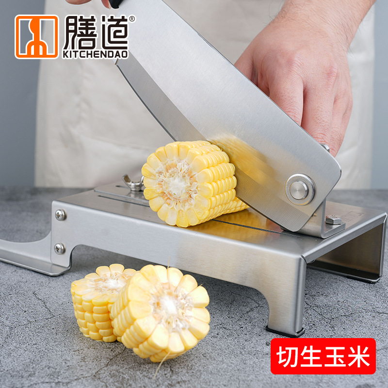Corn sections, sugarcane, corn knife, corn sections, guillotine knife, corn chunks, none details Picture