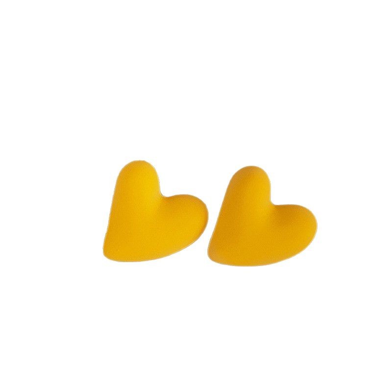 Summer yellow earrings, women's high-end and elegant stud earrings, 2025 new design sense earrings, dopamine colored earrings Item Picture