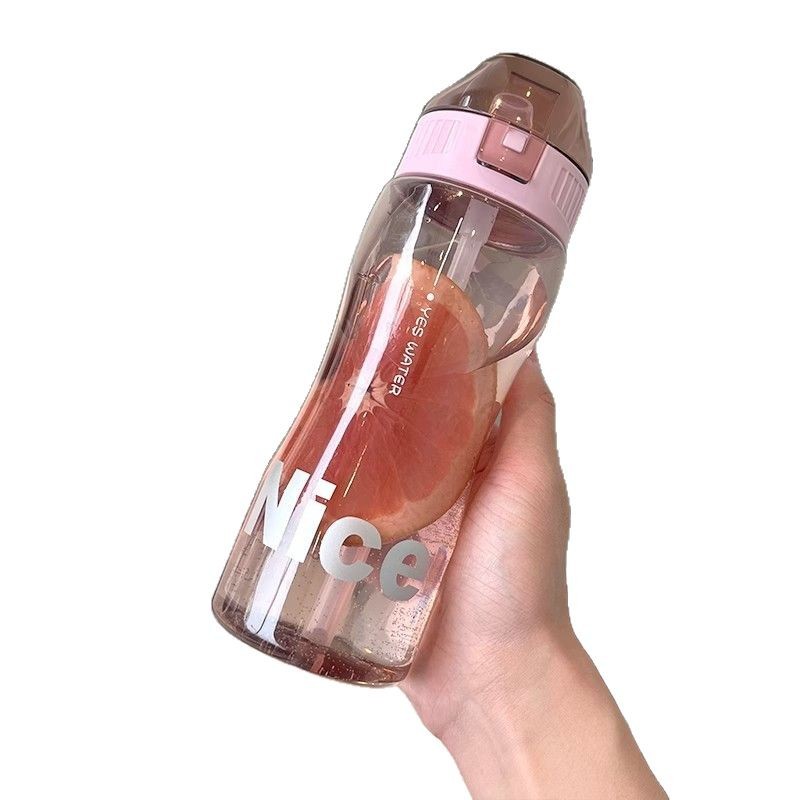 Portable water cup, special straw cup for children's school, heat-resistant and anti-drop plastic cup for boys and girls, summer sports Item Picture