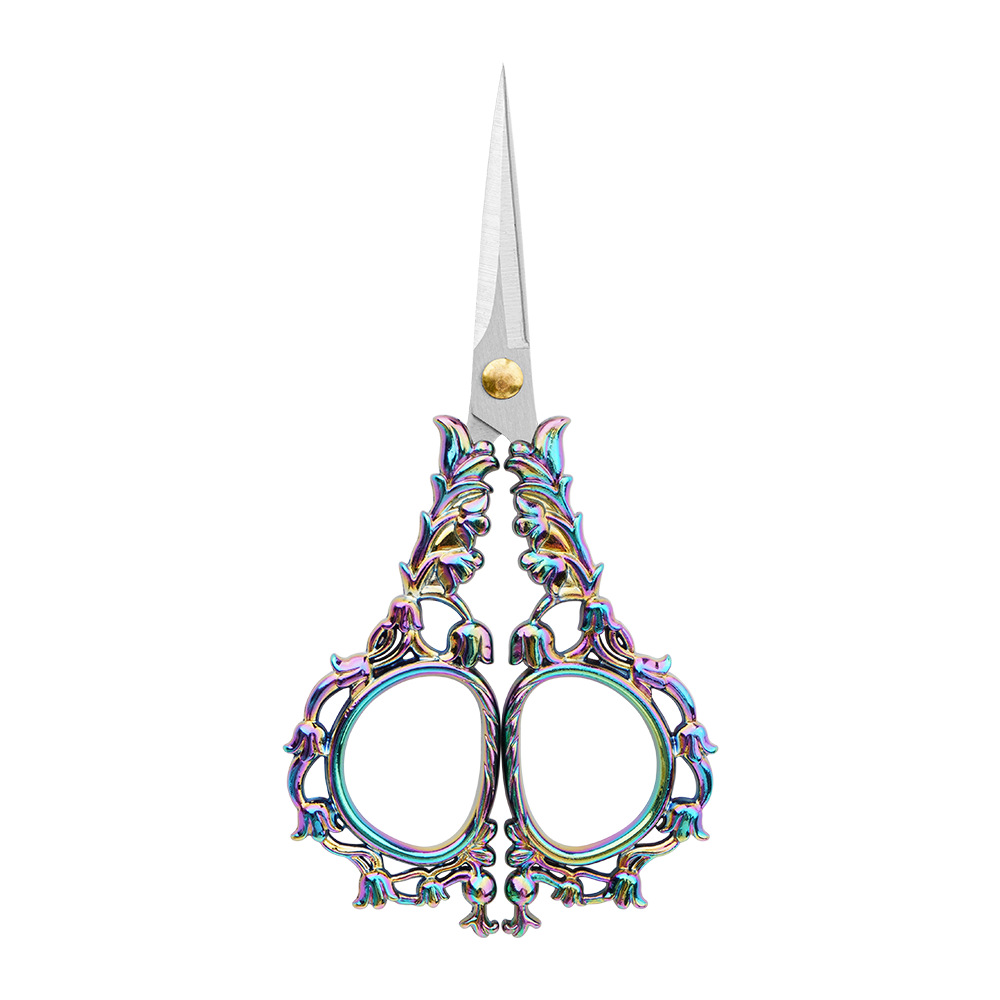 Vintage small scissors, exquisite zinc alloy pointed material package, handcrafted small scissors, window flower embroidery, student orchid scissors Item Picture