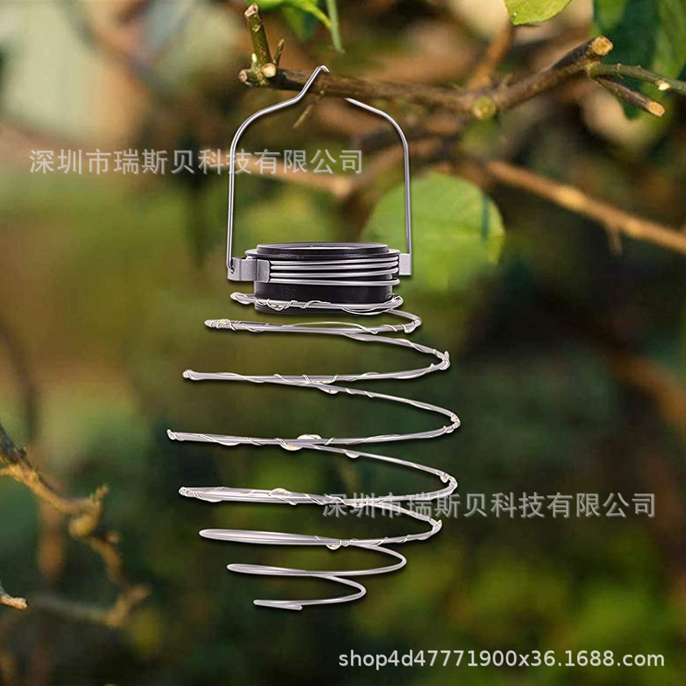 Solar-powered ironwork landscape lights, garden lights, outdoor courtyard lanterns, LED lights, pineapple decorative lights, spring lights Application Scenario