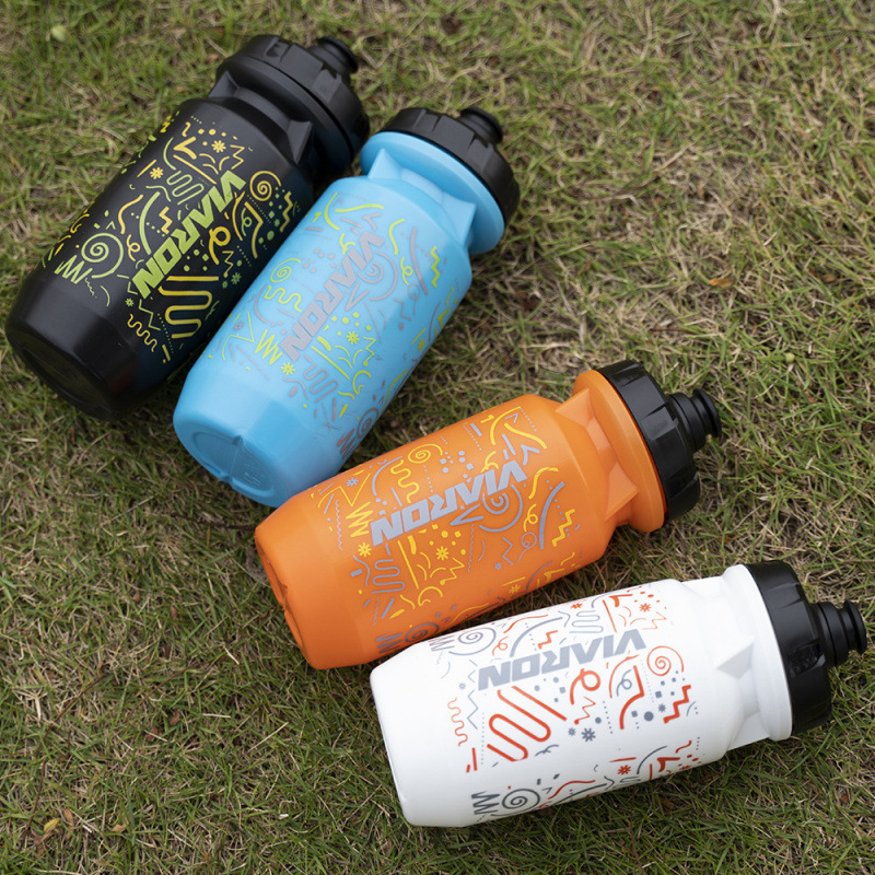 Temu extruded mountain bike sports water bottle, outdoor cycling plastic water cup, extruded anti-leakage cycling water bottle Item Picture