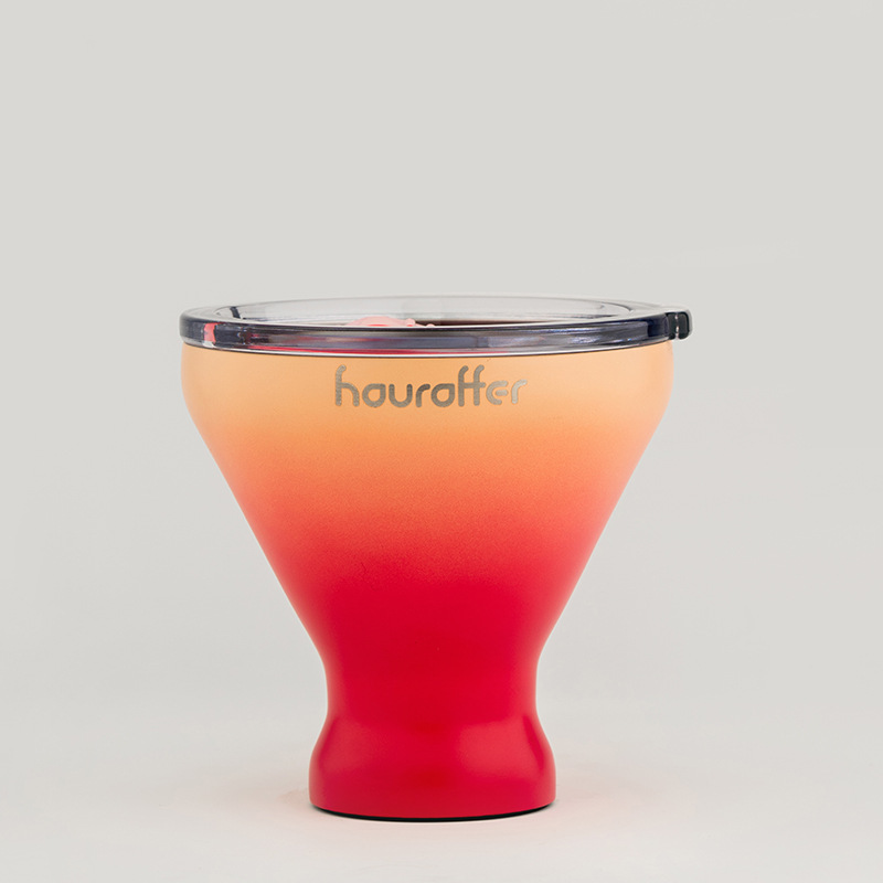 Exclusive private mold 2025 new double-layer 304 stainless steel Martini wine glass, Martini cold glass small wine glass full figure