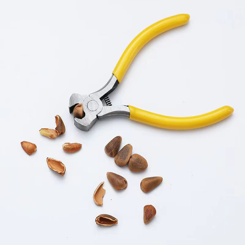 The manufacturer wholesals 5-inch yellow top-cutting pliers, pine nut pliers, zipper pliers, 125mm, 80g carbon steel pliers with diverse functions Application Scenario