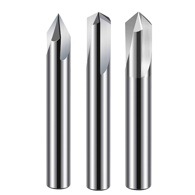 Tungsten steel chamfering tool 45°, aluminum three-edge straight groove machining center, alloy chamfering tool 30 °, 60 °, 90 °, 120 ° Item Picture